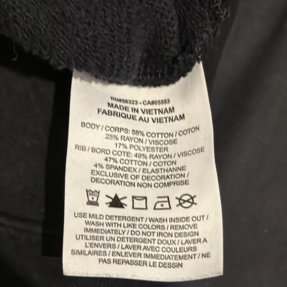 Nike Air Rally Cropped Sweatshirt Back Zip Black Rose Gold Size M - Picture 3 of 3